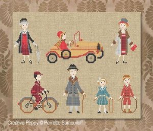 画像1: 1920's fashion: Lady at the wheel