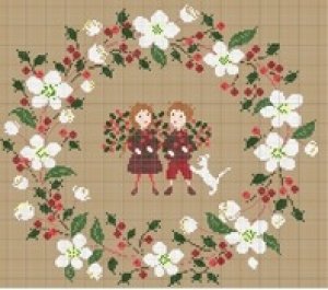 画像1: White Christmas wreath