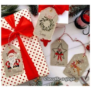 画像: Christmas vintage label-4