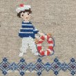 画像2: Nautical Birth Sampler - Boy