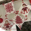 画像2: Christmas Decorations: Set of 6 ornaments with Yuletide motifs