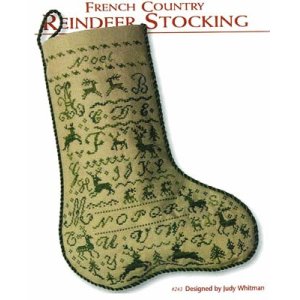 画像: French Country Reindeer Stocking