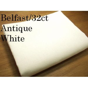 画像: クロスステッチ*布*リネン*Zweigart*Belfast*32ｃt*Antique White*68cm×10cm単位で切り売り