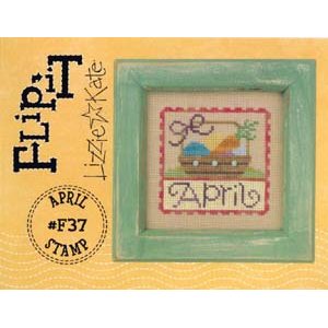 画像: Flip-It Stamp April ボタンチャーム付き
