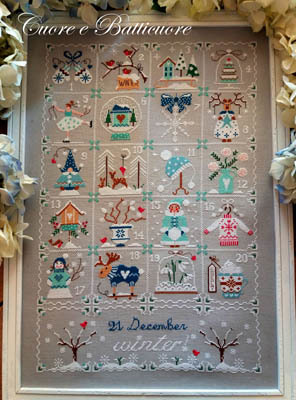 画像1: Shabby Winter Calendar