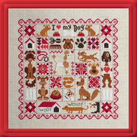 画像1: Patchwork aux Chiens